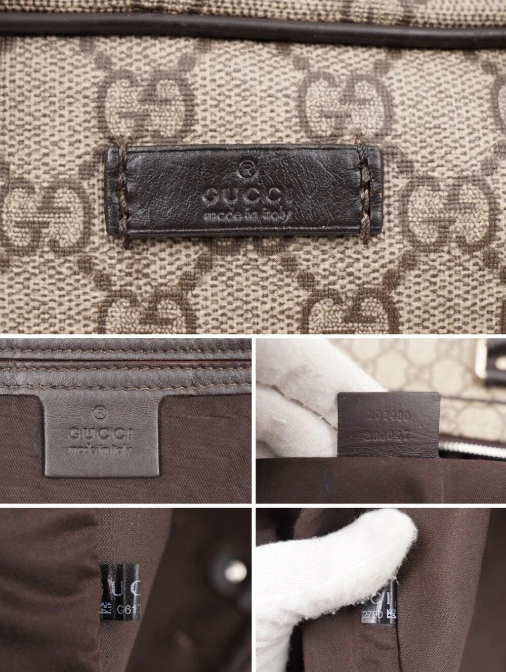 CO08 💟 GUCCI GG Plus Monogram Briefcase